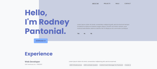 Pantonial.Dev: A Personal Online Portfolio Web Application thumbnail